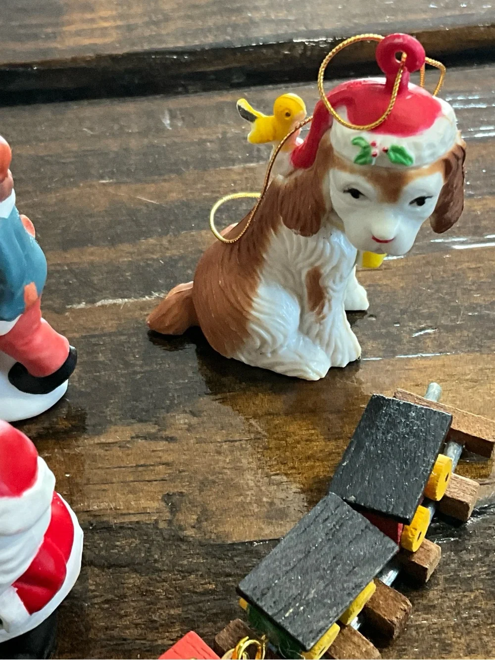 Vintage Lot of 11 Assorted Christmas Miniature Figures Decor